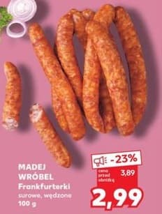 frankfurterki surowe wędzone