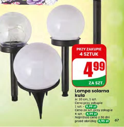 lampa solarna kula
