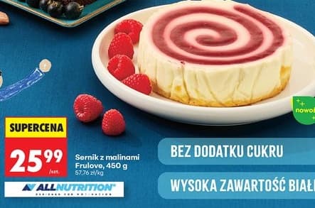 sernik z malinami