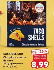 chrupiące muszle do taco