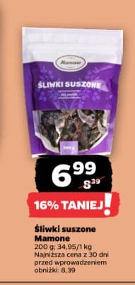 śliwki suszone