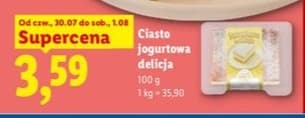 ciasto jogurtowa delicja