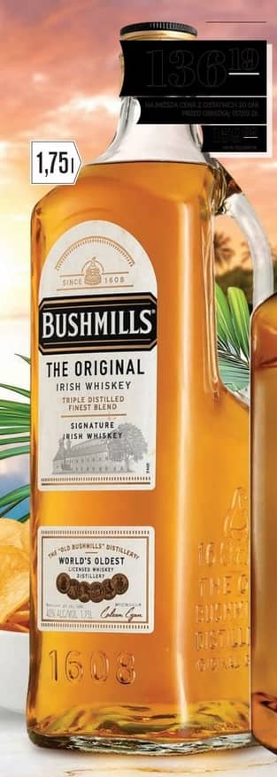 Bushmills whisky irlandzka Original 1.75l