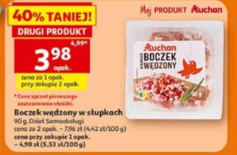 boczek wędzony w słupkach