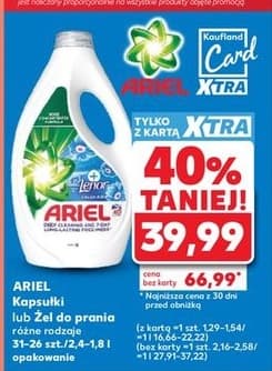 kapsułki lub żel do prania