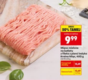 mięso mielone na kotlety z fileta z piersi indyka