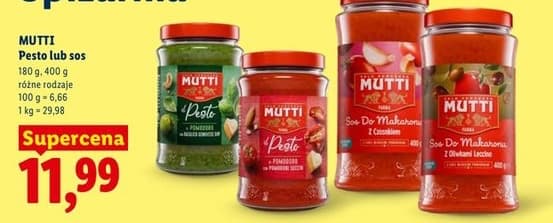 pesto lub sos
