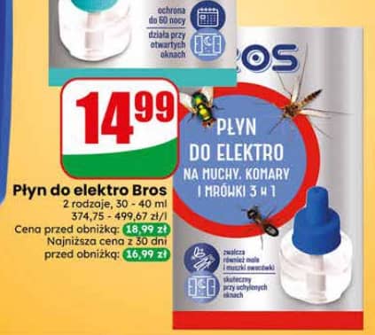 Bros płyn do elektrofumigatora 30-40ml