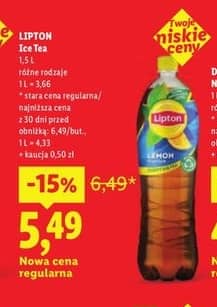 Lipton ice tea truskawka 1.5l
