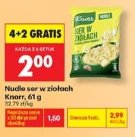 nudle ser w ziołach