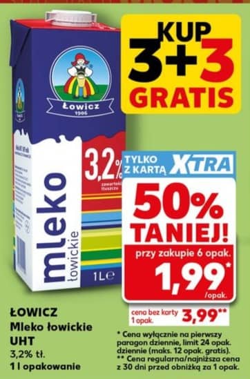 Łowicz mleko łowickie UHT 3,2% 1l