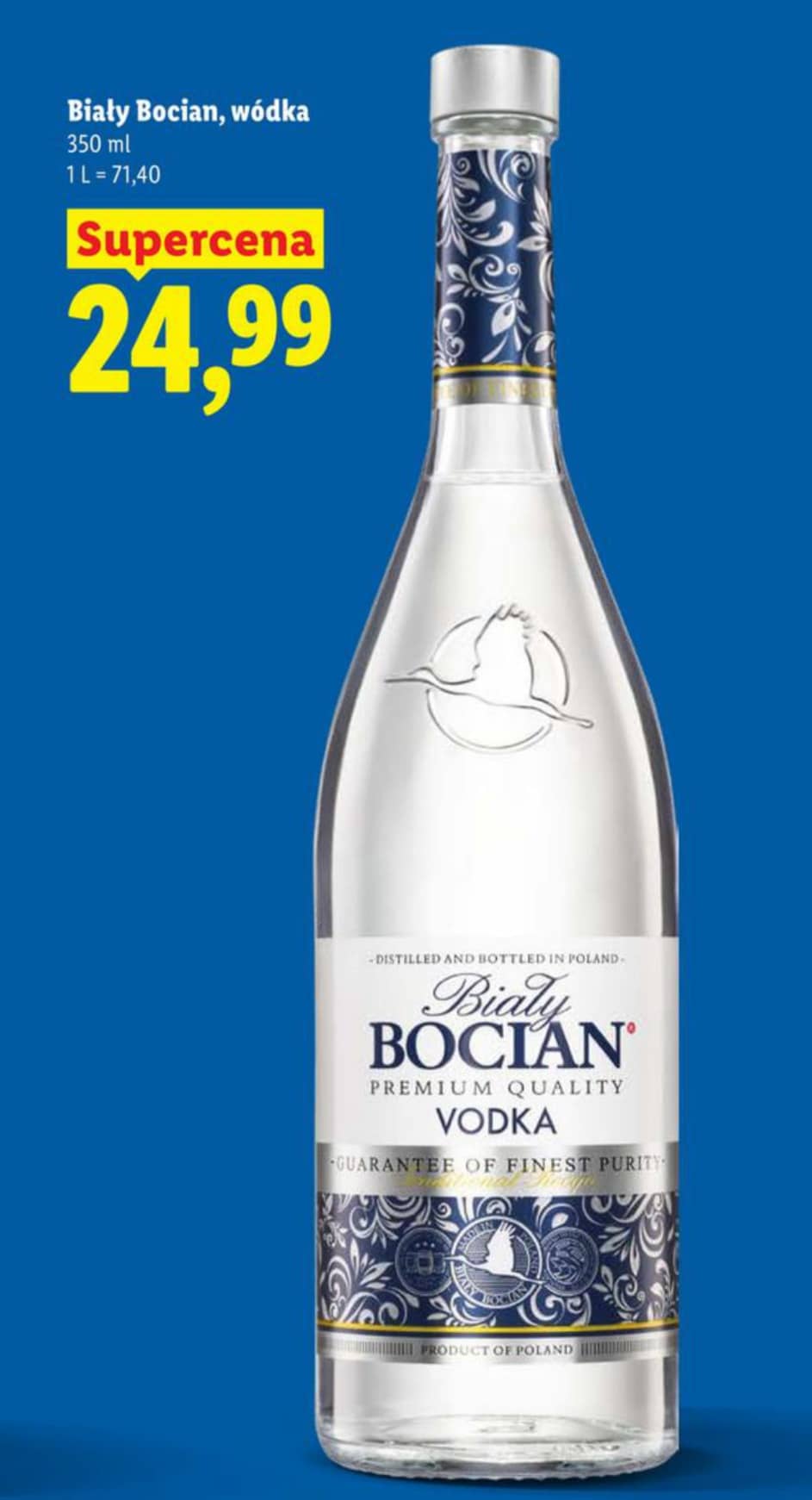 Biały Bocian wódka 350ml