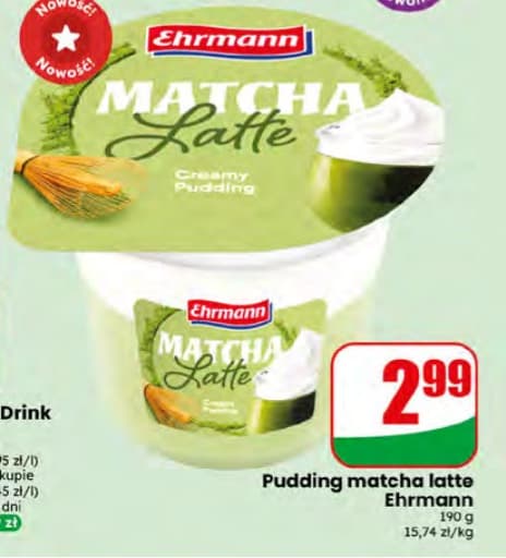 pudding matcha latte