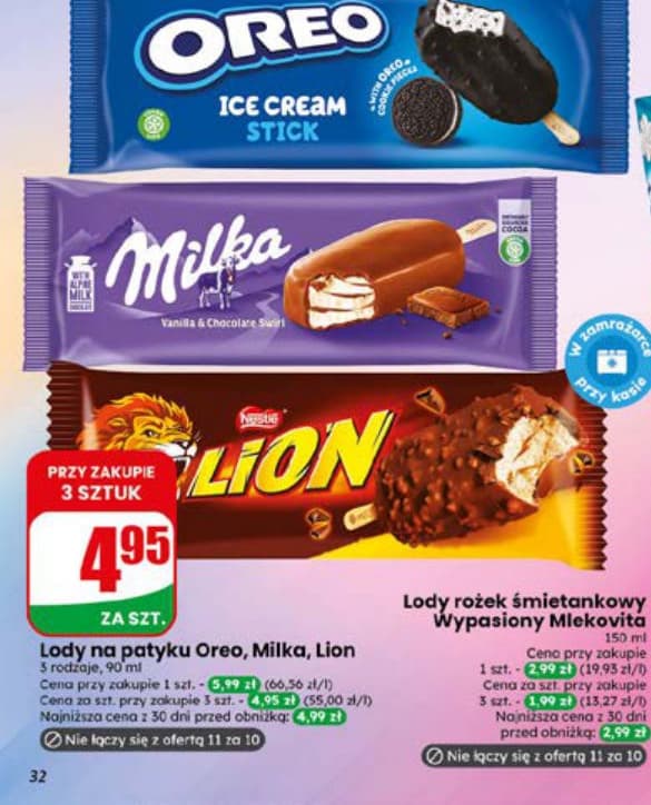 lody na patyku różne marki