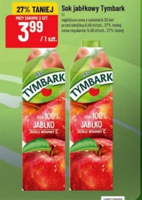Sok jabłkowy Tymbark