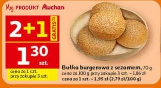 bułka burgerowa z sezamem