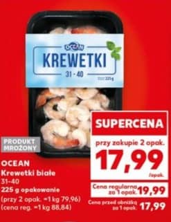 Ocean krewetki białe 31-40 225g