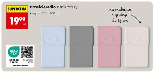 prześcieradło z mikrofazy