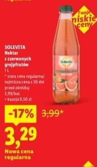 nektar z czerwonych grejpfrutów
