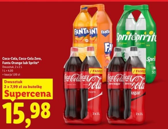 napój gazowany różne marki