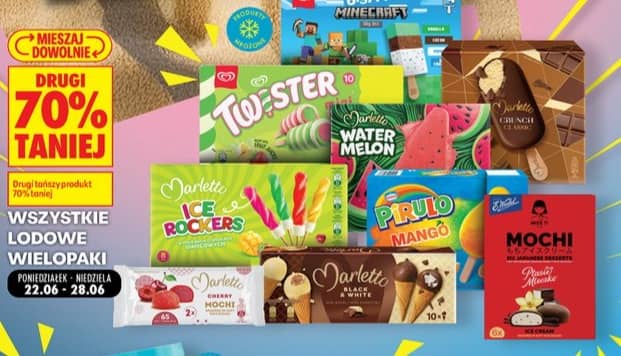 Darletto lody mochi wiśniowe 2szt.