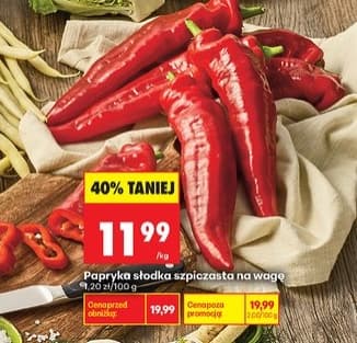 papryka słodka szpiczasta na wagę