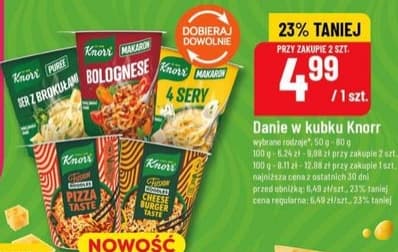 danie w kubku różne rodzaje