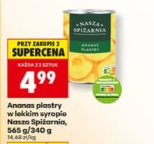 ananas plastry w syropie