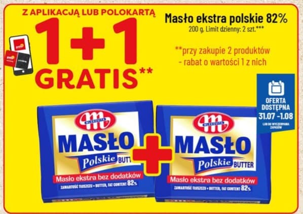 masło ekstra polskie 82%