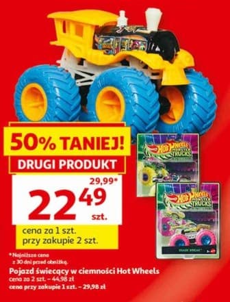 pojazd świecący w ciemności