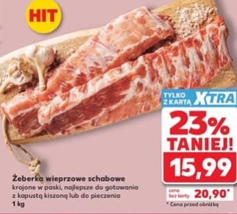 żeberka wieprzowe schabowe