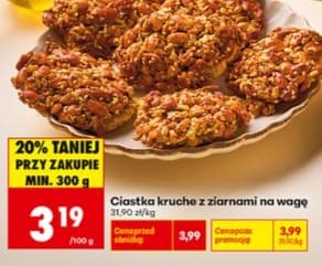 ciastka kruche z ziarnami
