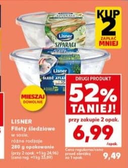 Lisner filety śledziowe w sosie żurawinowym 280g