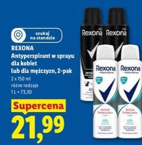 antyperspirant w sprayu dla kobiet lub dla mężczyzn, 2-pak