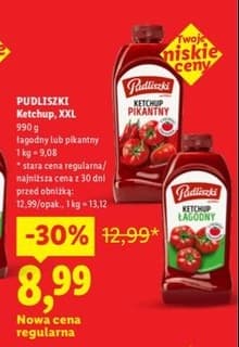 ketchup XXL łagodny lub pikantny