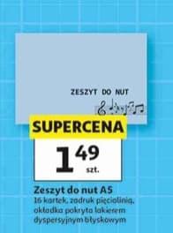 zeszyt do nut A5