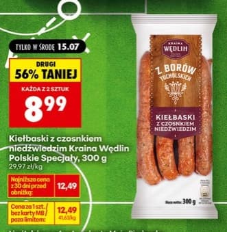 kiełbaski z czosnkiem niedźwiedzim