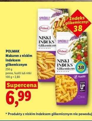makaron z niskim indeksem glikemicznym