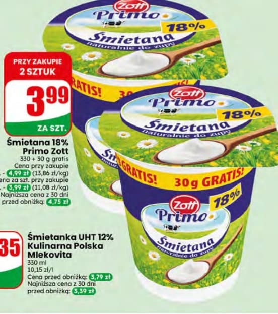 śmietana 18%
