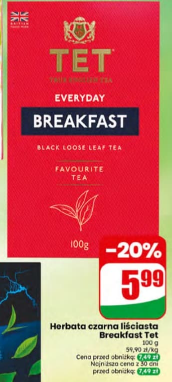 herbata czarna liściasta Breakfast