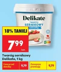 Delikate twaróg sernikowy naturalny 1kg