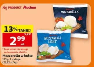 Auchan mozzarella w kulce 125g