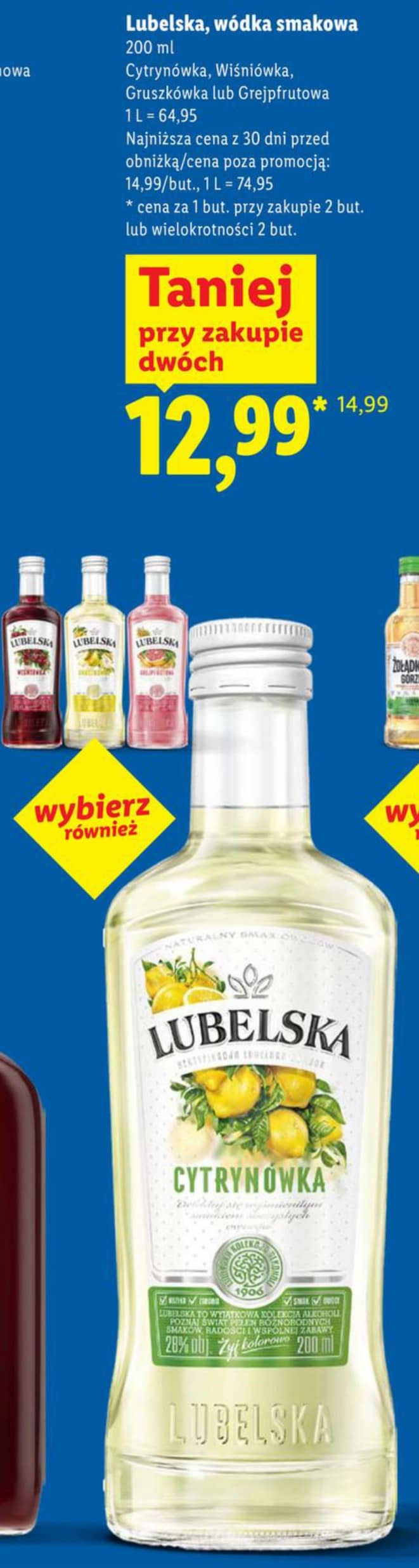 Lubelska wódka smakowa 200ml
