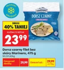 Marinero dorsz czarny filet bez skóry 475g