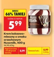 krem kakaowo-mleczny o smaku orzechowym
