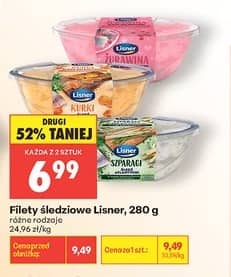 Lisner filety śledziowe 280g