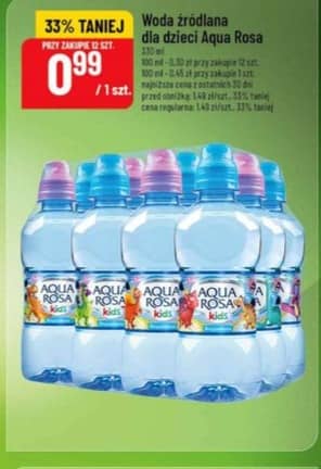 Aqua Rosa woda źródlana dla dzieci 330ml