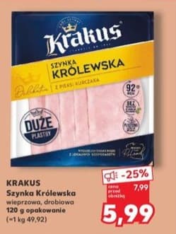 szynka królewska wieprzowa, drobiowa