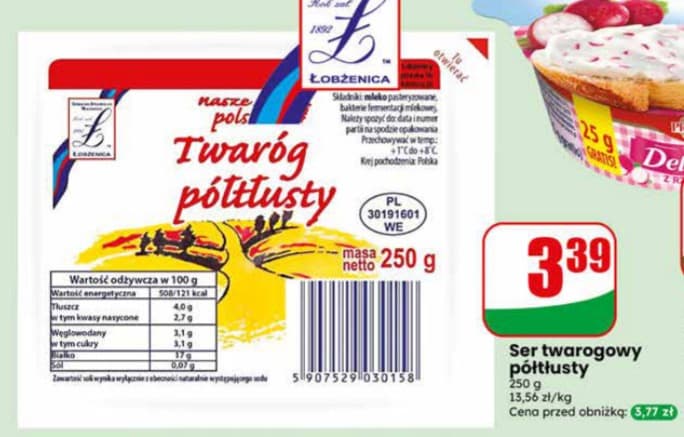 ser twarogowy półtłusty