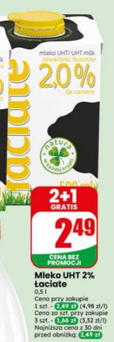 mleko UHT 2%